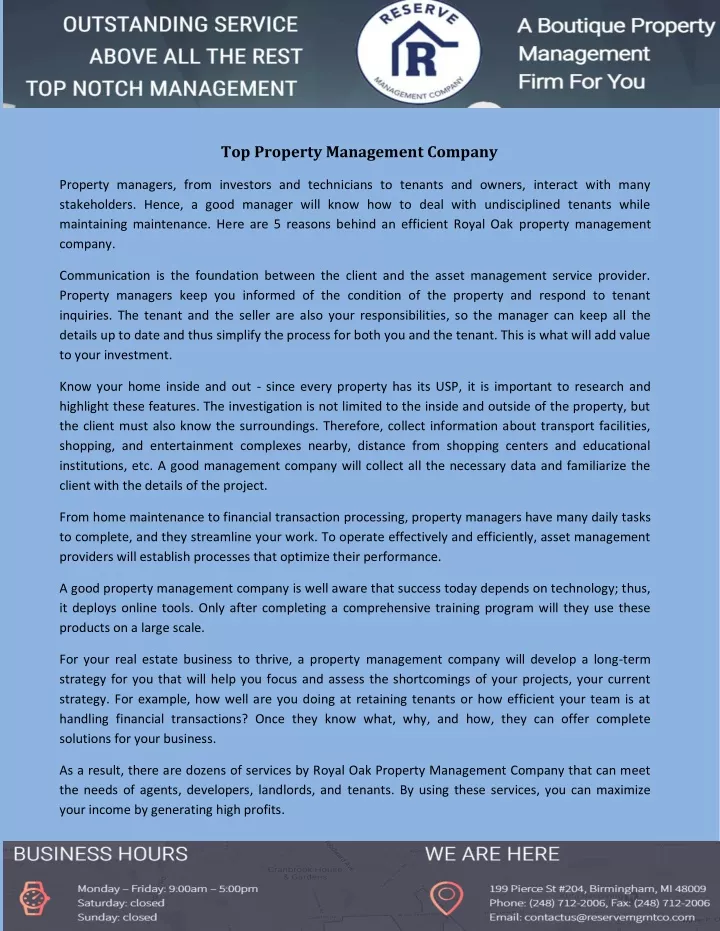 top property management company