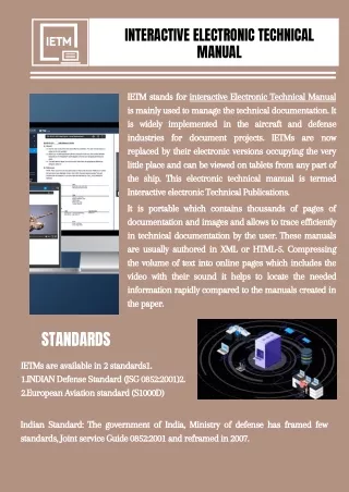 interactive electronic technical manual