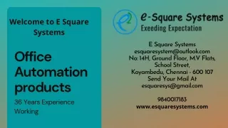 welcome to e square systems