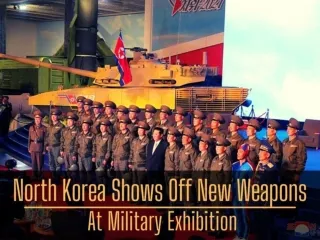 North Korea shows off new weapons at military exhibition