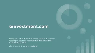 Einvestment - Mutual Fund Investments