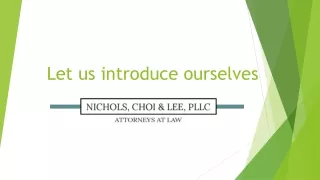 let us introduce ourselves