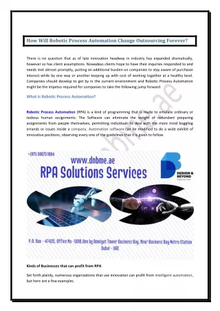 how will robotic process automation change