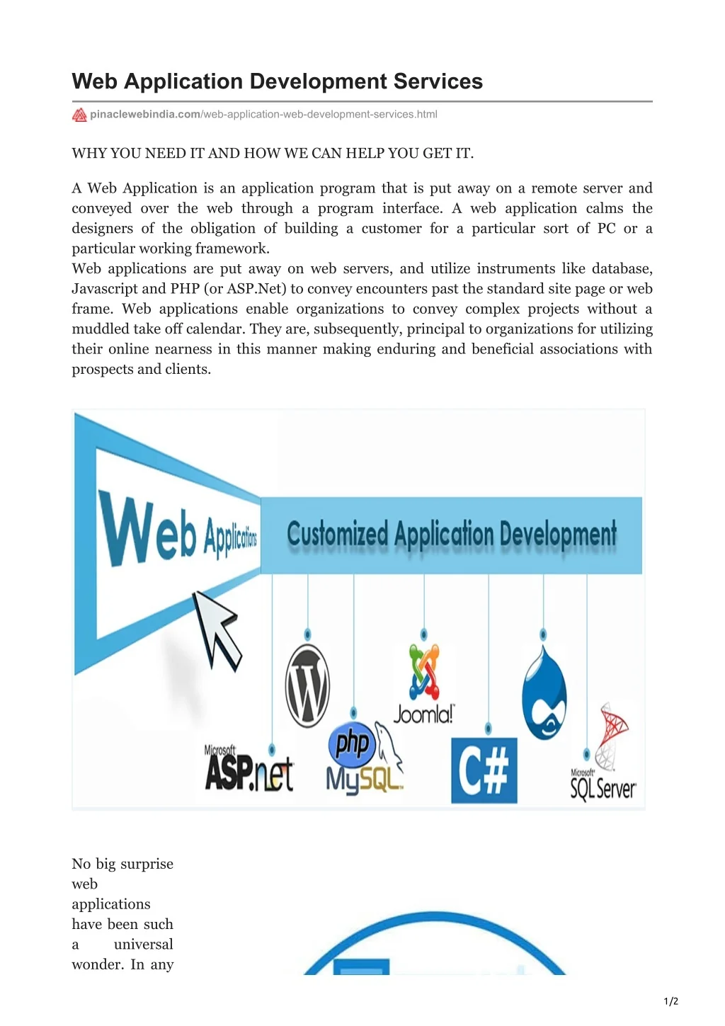 PPT - Web Application Development Services PowerPoint Presentation ...