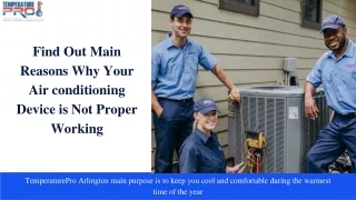 Find Out Reasons Why Your Air conditioning Device Is Not Working Proper