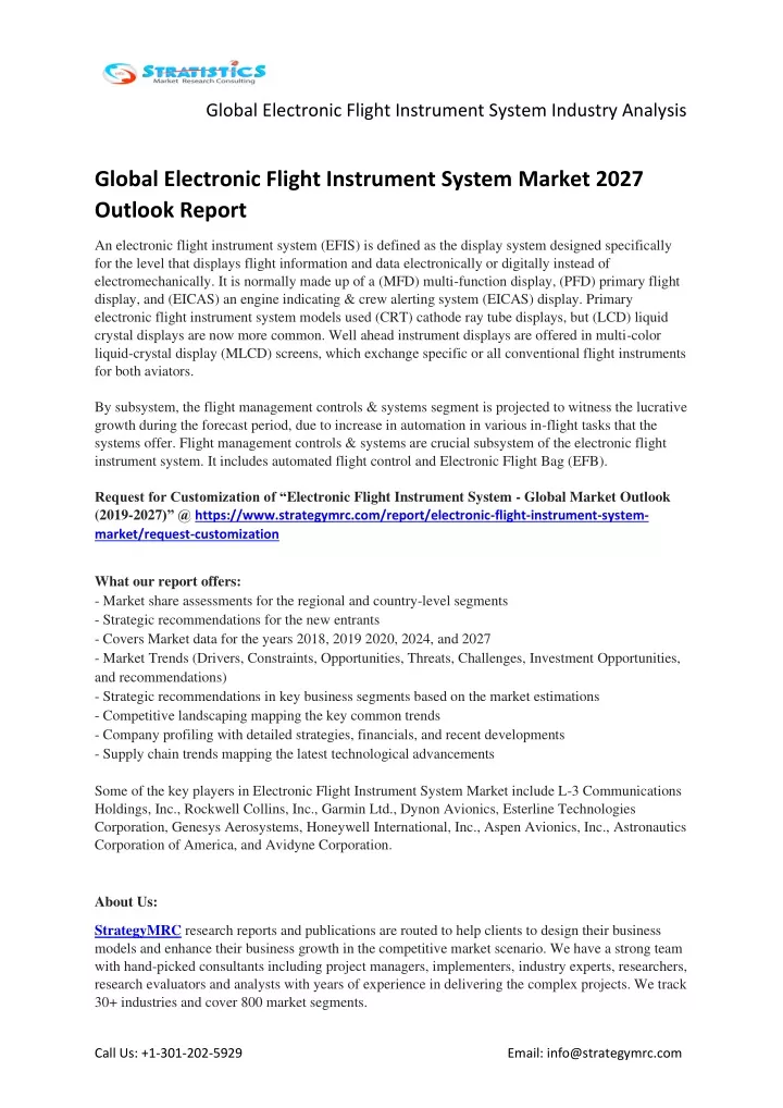 global electronic flight instrument system