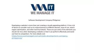 Software Development Philippines