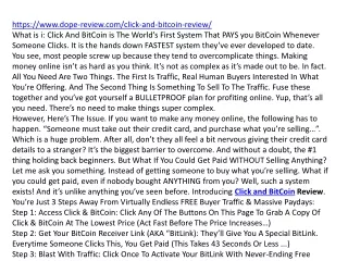 https www dope review com click and bitcoin