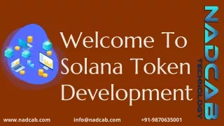 welcome to solana token development