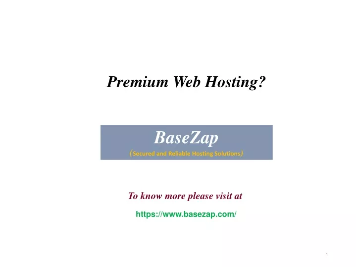 premium web hosting