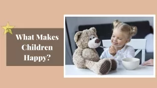 what makes children happy