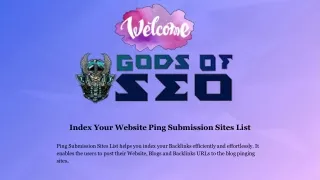index your website ping submission sites list
