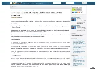 How to use Google shopping ads for your online retail business?