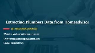 extracting plumbers data from homeadvisor