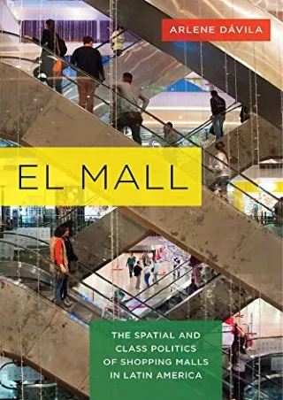 EPUB El Mall The Spatial and Class Politics of Shopping Malls in Latin America