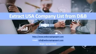 extract usa company list from d b