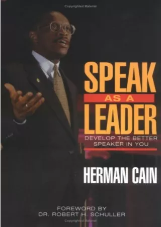 DOWNLOAD Speak as a Leader Develop the Better Speaker in You