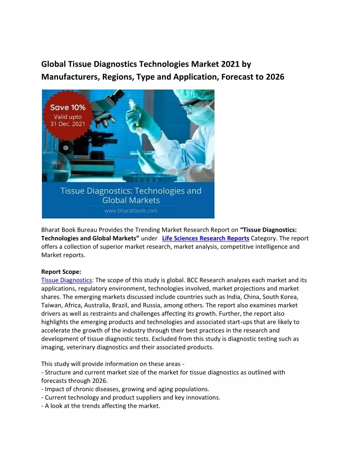 global tissue diagnostics technologies market