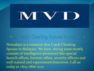 best catch cheating spouse in malaysia