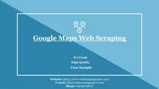 google maps web scraping