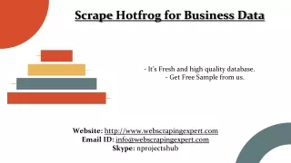 it s fresh and high quality database get free sample from us