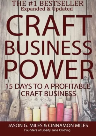 DOWNLOAD Craft Business Power 15 Days To A Profitable Online Craft Business