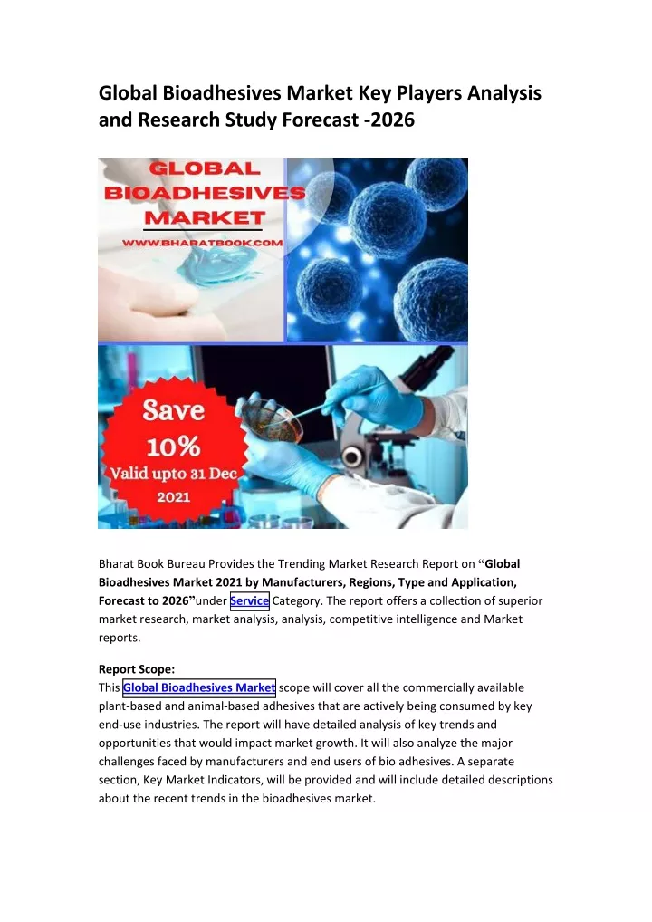 global bioadhesives market key players analysis