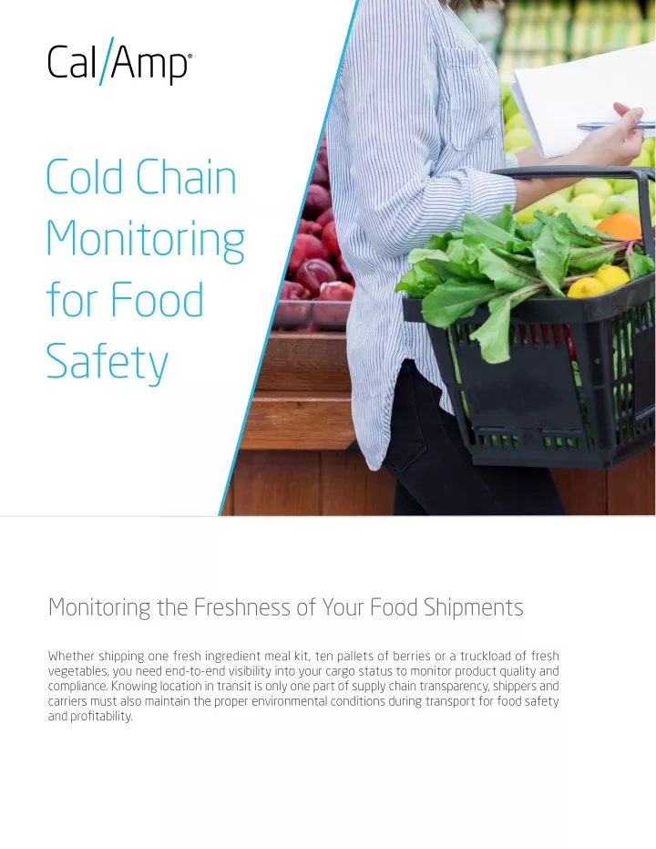 cold chain monitoring for food safety