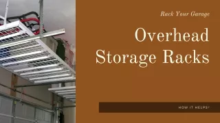 Rack Your Garage Overhead Storage Racks
