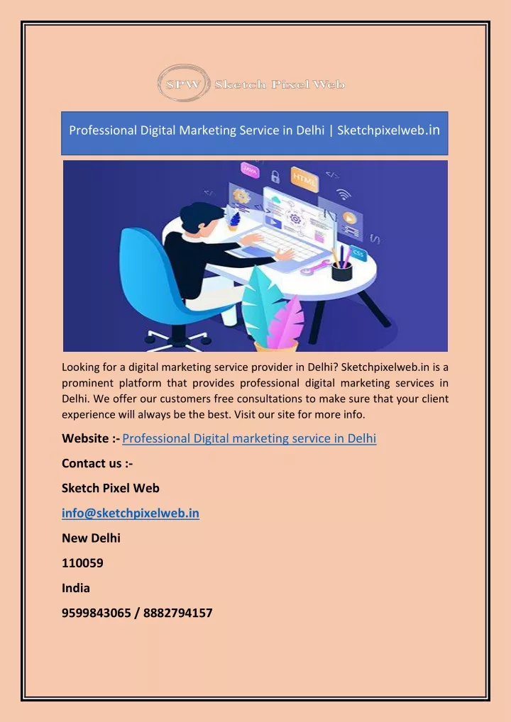 professional digital marketing service in delhi