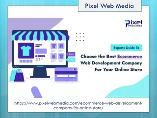 Choose Ecommerce Web Development Company For Online Store-Pixel Web Media