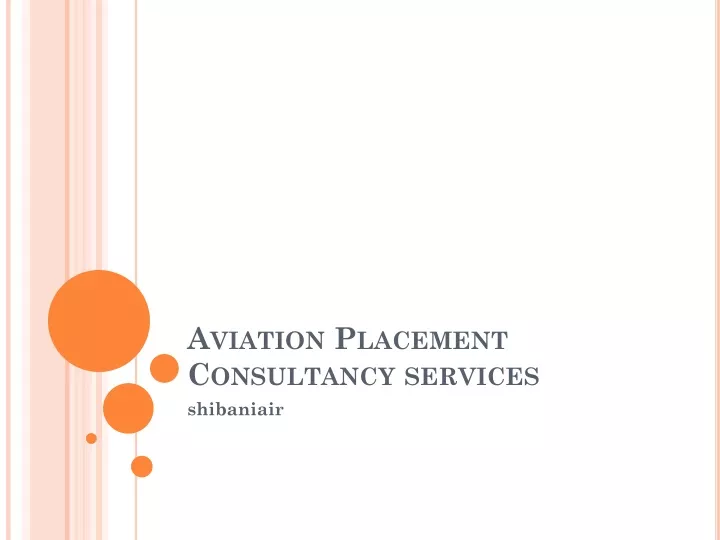 aviation placement consultancy services