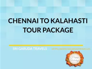 Chennai To Kalahasti Tour Package