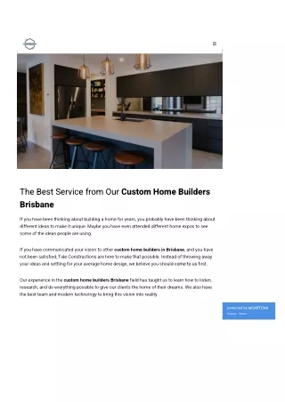 Custom Home Builders Brisbane