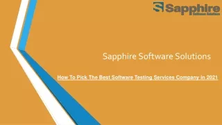 sapphire software solutions