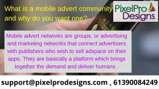 what is a mobile advert community