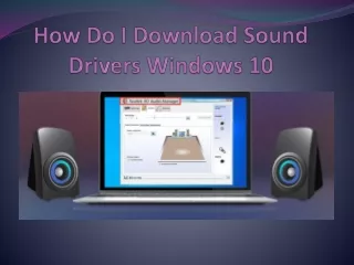 How Do I Download Sound Drivers Windows 10