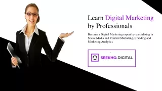 Best Digital Marketing With Online Marketing Courses & Lessons | Seekho.Digital