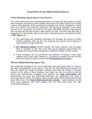 online marketing agency help for your business