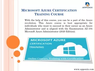 Certification on Azure