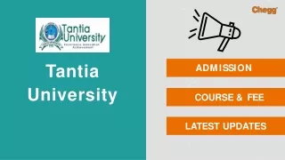 tantia university