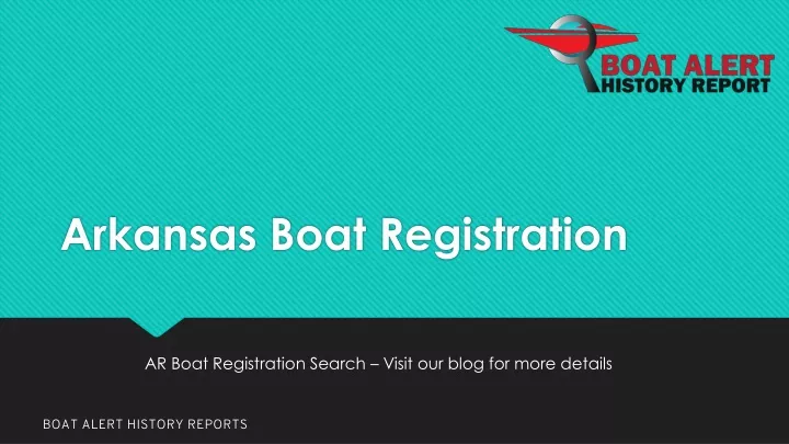 arkansas boat registration