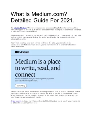 What is Medium