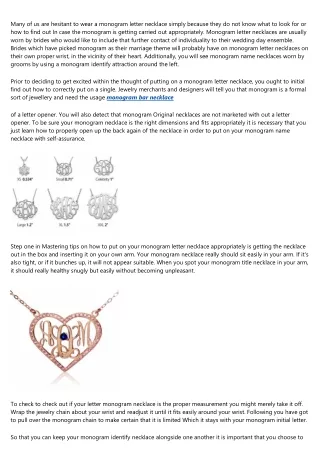 12 Companies Leading the Way in monogram letter necklace