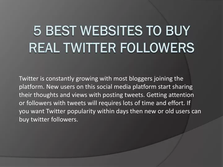 5 best websites to buy real twitter followers