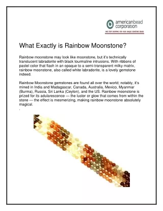 Rainbow Moonstone Beads Wholesale