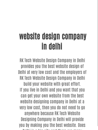 website design company in delhi