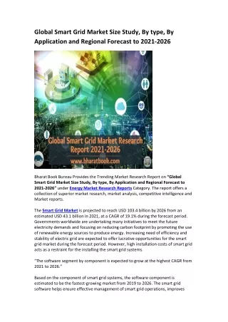 global smart grid market size study by type