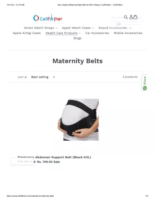 Buy Maternity Belly Belt in India From CellFather