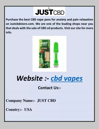 purchase the best cbd vape pens for anxiety